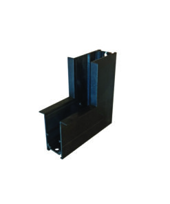 Εσωτερικός Γωνιακός Σύνδεσμος 90° για Μαγνητική Ράγα Χωνευτή με Αυτάκια 48V Μαύρη ACA – MR90INB