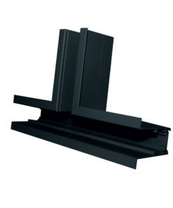 Σύνδεσμος ”Τ” για Μαγνητική Ράγα Χωνευτή με Αυτάκια 48V Μαύρη ACA – MRTB