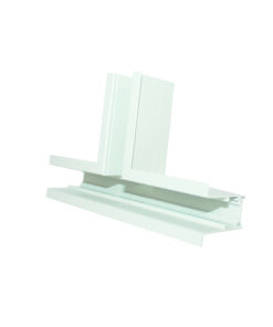 Σύνδεσμος ”Τ” για Μαγνητική Ράγα Χωνευτή με Αυτάκια 48V Λευκή ACA – MRTW