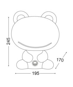 Επιτραπέζιο Παιδικό Φωτιστικό Βατραχάκι E14 Πλαστικό Πράσινο ACA DECOR – MT120941G