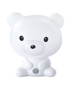 Επιτραπέζιο Παιδικό Φωτιστικό Αρκουδάκι E14 Πλαστικό Λευκό ACA DECOR – MT120961W