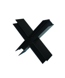 Σύνδεσμος ”+” για Μαγνητική Ράγα Χωνευτή Trimless 48V Μαύρος ACA – MTCROSSB