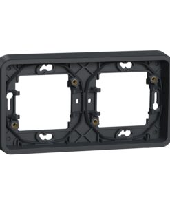 Schneider Mureva Styl πλαίσιο οριζόντιας τοποθέτησης, 2 θέσεων Ανθρακί IP55 – MUR34101