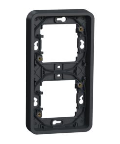 Schneider Mureva Styl πλαίσιο κάθετης τοποθέτησης, 2 θέσεων Ανθρακί IP55 – MUR34151