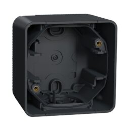 Schneider Mureva Styl κουτί επίτοιχο 1 θέσης Ανθρακί IP55 – MUR37911