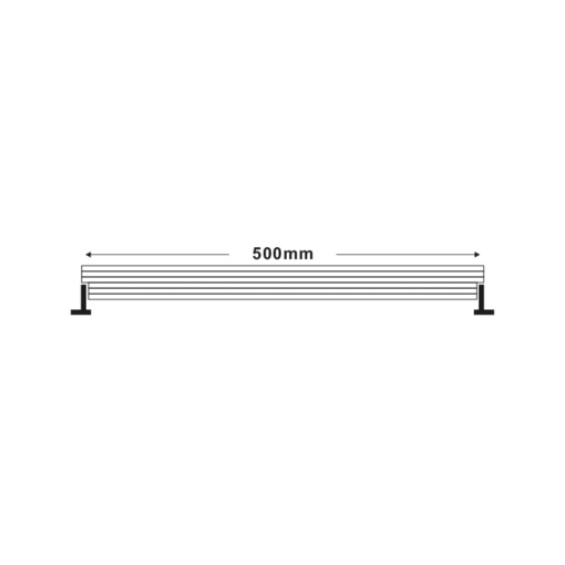 LED  Προβολέας Γκρι Wallwasher 18W 1350lm 3000K 15° x 60° 0.5m IP66 με Ταχυσύνδεσμους ACA – NOC1830