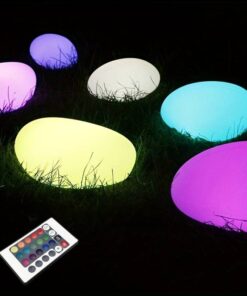 ΗΛΙΑΚΗ/ΕΠΑΝΑΦΟΡΤΙΖΟΜΕΝΗ RGBW LED ΠΕΤΡΑ 26*20*14cm IP54 ACA – NOST2620RGBW