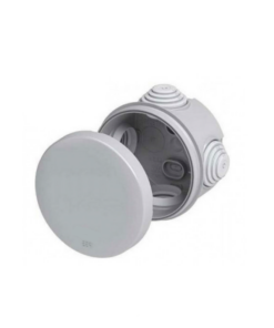 Κουτί Στρογγυλό Διακλάδωσης Καλωδίων Φ80mm x40mm Γκρι 4 Διόδων IP55 ACA – NX1043