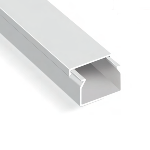 80X40mm Πλαστικό Κανάλι Καλωδίων Χωρίς Αυτοκόλλητο Λευκό 2m ACA – NX8040W