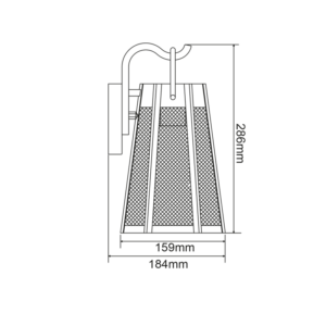 Φωτιστικό Τοίχου 1xE27 Ασημί Ατσάλι+Γυαλί IP44 ACA – NYX1WPPS