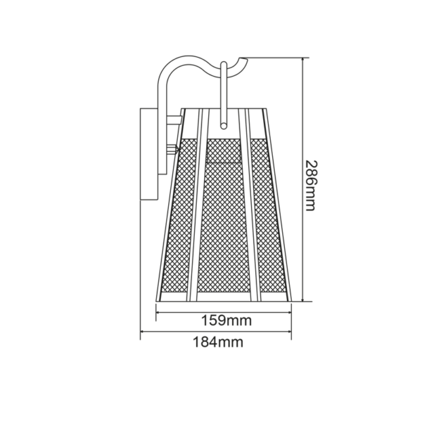 Φωτιστικό Τοίχου 1xE27 Ασημί Ατσάλι+Γυαλί IP44 ACA – NYX1WPPS