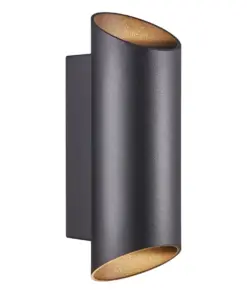 Nordlux Nico Round 22 Φωτιστικό Τοίχου Μαύρο GU10 Αλουμίνιο/Γυάλινο – 2218231003