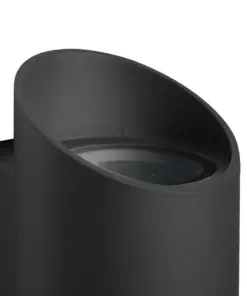 Nordlux Nico Round 22 Φωτιστικό Τοίχου Μαύρο GU10 Αλουμίνιο/Γυάλινο – 2218231003