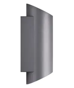 Nordlux Nico Round 22 Φωτιστικό Τοίχου Ανθρακί GU10 Αλουμίνιο/Γυάλινο – 2218231050