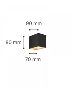 it-Lighting Norman 1xGU10 Outdoor Up or Down Wall Lamp White D:8cmx7cm (80200424)