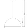Κρεμαστό Φωτιστικό 1xΕ27 Μεταλλικό Κρεμ Φ400 ACA DECOR – OD5391MSW