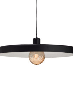 Κρεμαστό Φωτιστικό 1ΧΕ27 Μεταλλικό Μαύρο Ματ Φ600 ACA DECOR – OD5392LBK