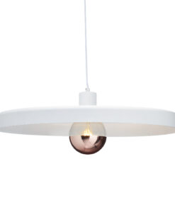 Κρεμαστό Φωτιστικό 1ΧΕ27 Μεταλλικό Λευκό Ματ Φ600 ACA DECOR – OD5392LWH