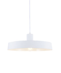 Κρεμαστό Φωτιστικό 1ΧΕ27 Μεταλλικό Λευκό Ματ Φ360 ACA DECOR – OD5392SWH