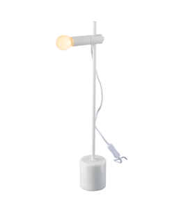 ΕΠΙΤΡΑΠΕΖΙΟ ΦΩΤΙΣΤΙΚΟ 1XE14 ΛΕΥΚΟ ΜΑΡΜΑΡΟ+ΜΕΤ/ΚΟ D9XH58CM HERA ACA DECOR – OD581T58W