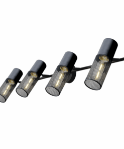 ACA DECOR   απλίκα 4xE27 σε μαύρο χρώμα – OD604S84BK