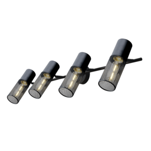 ACA DECOR   απλίκα 4xE27 σε μαύρο χρώμα – OD604S84BK