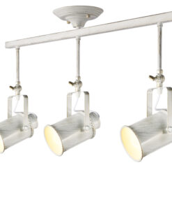 Οροφής Φωτιστικό 3ΧΕ27 Μεταλλικό Λευκό Χρυσό Πατίνα ACA DECOR – OD61013AW