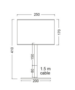 Επιτραπέζιο Φωτιστικό 1ΧΕ27 Λευκό+ Απόχρωση Ξύλου Φ250 ACA DECOR – OD6508TWH