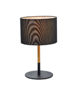 Επιτραπέζιο Φωτιστικό 1ΧΕ27 Μαύρο + Απόχρωση Ξύλου Φ250 ACA DECOR – OD6508TBK