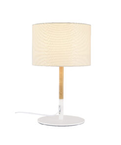 Επιτραπέζιο Φωτιστικό 1ΧΕ27 Λευκό+ Απόχρωση Ξύλου Φ250 ACA DECOR – OD6508TWH