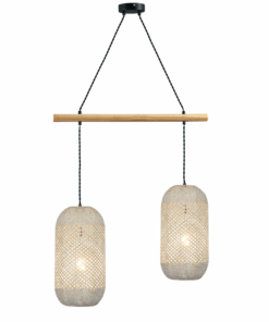 ACA DECOR   κρεμαστό φωτιστικό 2xE27 σε λευκό χρώμα – OD762P60RW