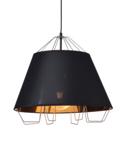 Κρεμαστό Φωτιστικό 1ΧΕ27 Μεταλλικό Μαύρο + Χρυσό ACA DECOR – OD8003BG