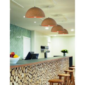 Κρεμαστό Φωτιστικό 1ΧΕ27 Φελλός ACA DECOR   – OD8064