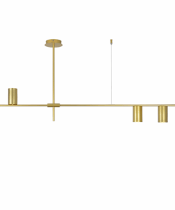 ACA DECOR   φωτιστικό οροφής 3xGU10 130x53cm σε χρυσό χρώμα – OD843C130G
