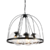 ACA DECOR   – Κρεμαστό Φωτιστικό 5ΧΕ27 Μεταλλικό Μαύρο Φ50ΧΗ120cm
