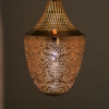 ACA DECOR   – Κρεμαστό Φωτιστικό 1ΧΕ27 Μεταλλικό Γυαλιστό Ορείχαλκο Φ23ΧΗ43Χ160C