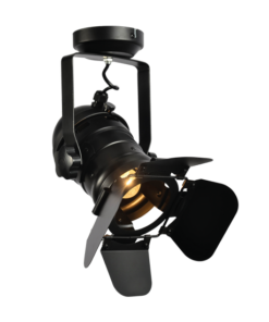 ACA DECOR – Φωτιστικό Προβολέας Retro Οροφής / Τοίχου 1ΧΕ27 Μεταλλικό Μαύρο