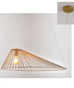 ΚΡΕΜΑΣΤΟ ΦΩΤΙΣΤΙΚΟ 1xE27 CAPPELLO ΧΡΥΣΟ ΜΕΤ/ΚΟ 60Χ40120CM ACA – OD91681PG