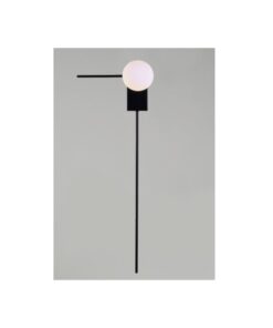 ΕΠΙΤΟΙΧΟ ΦΩΤΙΣΤΙΚΟ 1xG9 CYCLOPS ΜΑΥΡΟ ΜΕΤ/ΚΟ +ΛΕΥΚΟ ΓΥΑΛΙ 30Χ17Χ85CM ACA – OD94581WLB