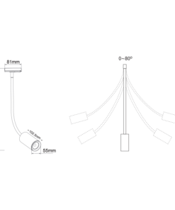 ΛΕΥΚΟ ΣΠΟΤ ΡΑΓΑΣ LED 10W 2 ΚΑΛΩΔΙΩΝ 24° ΣΕ ΘΕΡΜΟ ΛΕΥΚΟ ΦΩΣ (3000Κ) 850LM ACA – OLIV1030W2