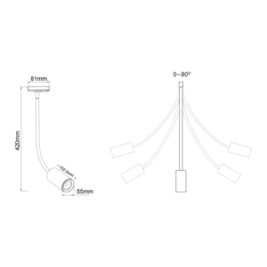 ΛΕΥΚΟ ΣΠΟΤ ΡΑΓΑΣ LED 10W 2 ΚΑΛΩΔΙΩΝ 24° ΣΕ ΘΕΡΜΟ ΛΕΥΚΟ ΦΩΣ (3000Κ) 850LM ACA – OLIV1030W2
