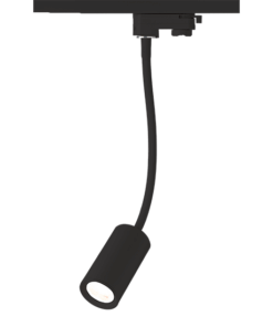 BLACK LED TRACK LIGHT 10W 3000K 2WIRES 24° 850LM 230V Ra80 ACA – OLIV1030B2