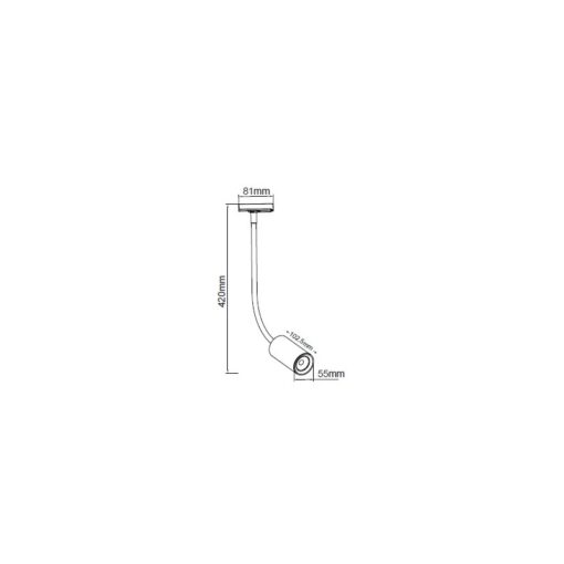Σποτ ράγας LED COB 2 καλωδίων 10W 4000K Λευκό ACA – OLIV1040W2