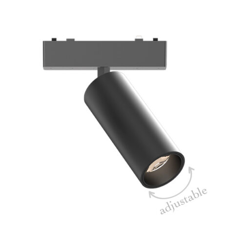 InLight Φωτιστικό LED 9W 3000K για Ultra-Thin μαγνητική ράγα σε μαύρη απόχρωση D:16cmX4,4cm (T03701-BL)