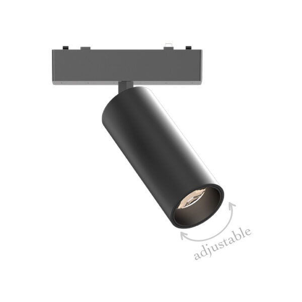 InLight Φωτιστικό LED 9W 3000K για Ultra-Thin μαγνητική ράγα σε μαύρη απόχρωση D:16cmX4,4cm (T03701-BL)
