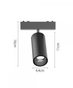 InLight Φωτιστικό LED 9W 3CCT για Ultra-Thin μαγνητική ράγα σε λευκή απόχρωση (by tuya and zigbee) D:16cmX4,5cm (T05105-WH)