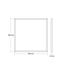LED SLIM PANEL ΛΕΥΚΟ ΤΕΤΡΑΓΩΝΟ 60X60 48W 3000K 3850Lm RA80 230V ACA – OXO4830