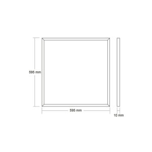 LED SLIM PANEL ΛΕΥΚΟ ΤΕΤΡΑΓΩΝΟ 60X60 48W 3000K 3850Lm RA80 230V ACA – OXO4830