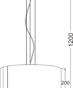 ΚΡΕΜΑΣΤΟ ΓΥΑΛΙΝΟ Φ45CM 3XE27 DIONE ACA DECOR  – OYD10087ASP3