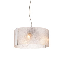 ΚΡΕΜΑΣΤΟ ΓΥΑΛΙΝΟ Φ45CM 3XE27 DIONE ACA DECOR – OYD10087ASP3